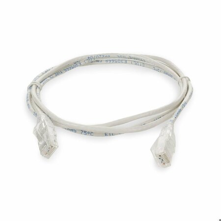 Add-On 8FT RJ-45 MALE TO RJ-45 MALE STRAIGHT WHITE CAT6 SLIM UTP PVC COPPER P ADD-8FSLCAT6-WE